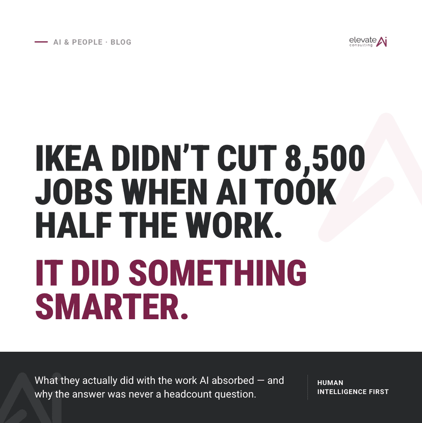 How IKEA franchisee Ingka Group retrained 8,500 call center workers as remote interior design advisors instead of cutting them after AI